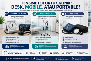 Tensimeter untuk Klinik: Desk, Mobile, atau Portable?