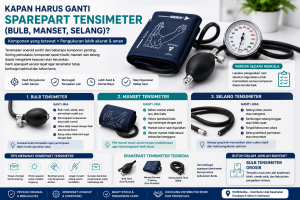 Kapan Harus Ganti Sparepart Tensimeter (Bulb, Manset, Selang)?