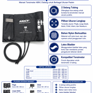 Manset Tensimeter ABN 2 Selang — Nylon Cuff
