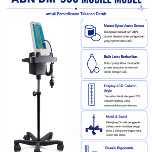 Tensimeter Digital ABN DM-500M Mobile Model — Trolley Beroda
