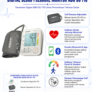 Tensimeter Digital ABN DU-710 — Blood Pressure Monitor dengan Bluetooth