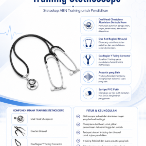 Stetoskop Training ABN — Dua Binaural untuk Pembelajaran Bersama