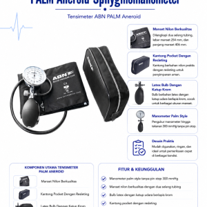 Tensimeter ABN Palm Aneroid (Palm Aneroid Sphygmomanometer)