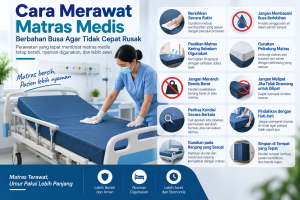 Cara Merawat Matras Medis Berbahan Busa Agar Tidak Cepat Rusak