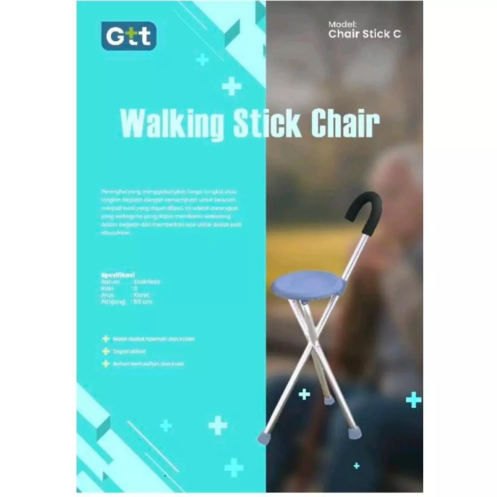 Tongkat Duduk GTT (Walking Stick Chair)